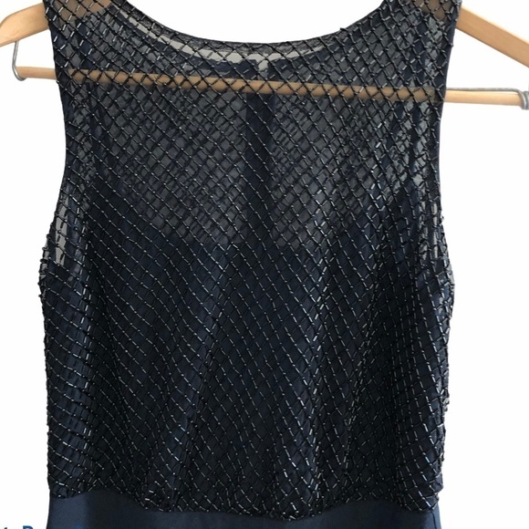 NWT Adriana Papell Sheath beaded mesh Dress - Picture 4 of 8